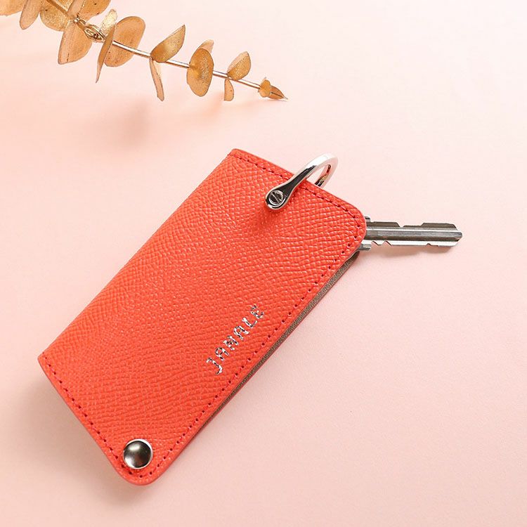 名入れ 別途購入で可能】Jamale バイカラー 本革 スマートキーケース