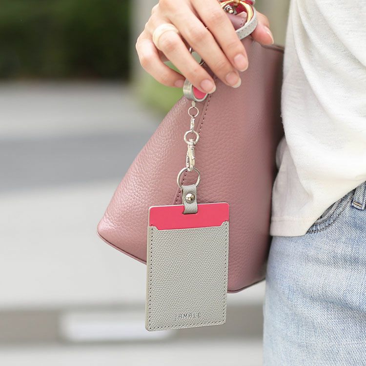 Jamale パスケース リール付き【ネコポスで送料無料】