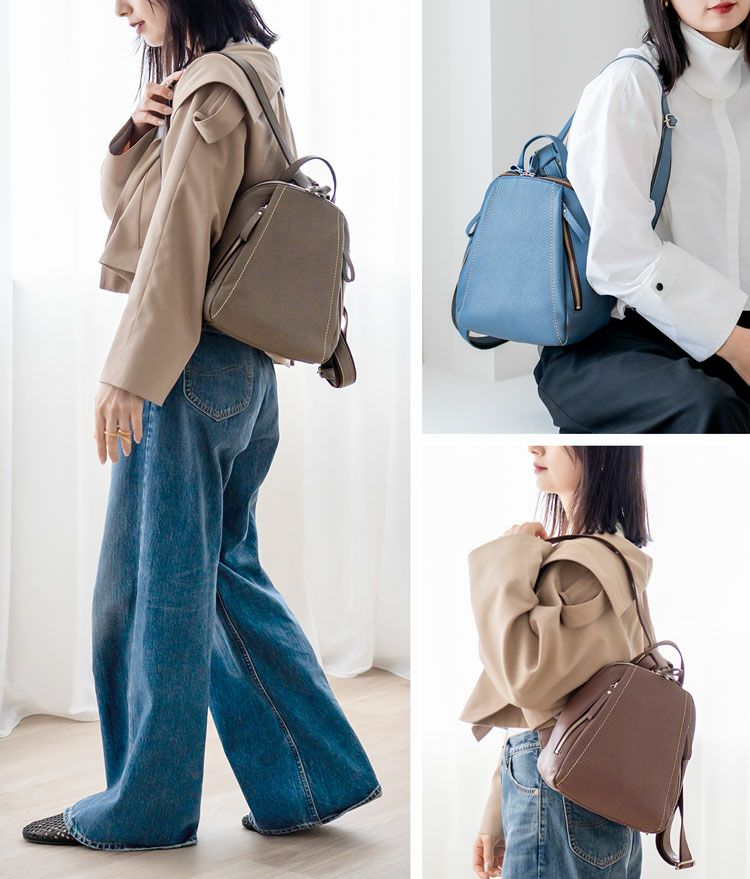 Jamale牛革リュック日本製イタリア製レザーブランドリュックサック