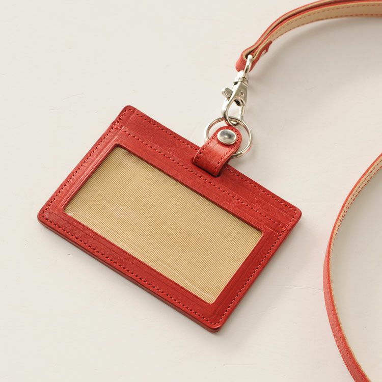 名入れ 別途購入で可能】Jamale 栃木レザー 横型 IDカードホルダー 4FA