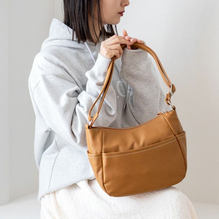 Jamale 本革 斜めがけ ショルダーバッグ 日本製 4FB