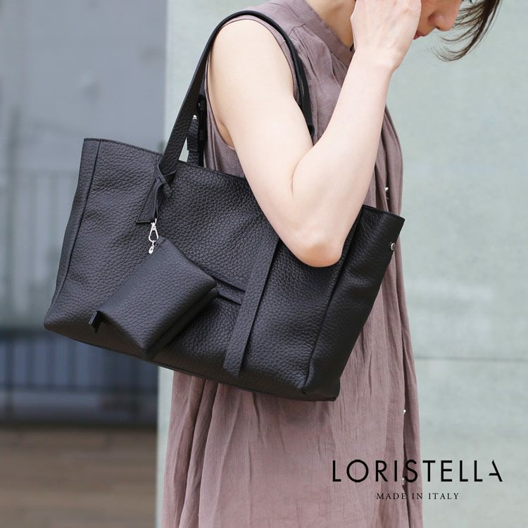 LORISTELLA イタリア 本革 レザー トートバッグ ロリステッラ 牛革