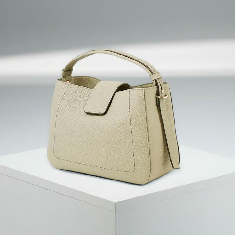 HALEINE本革ハンドバッグワンハンドル2WAYバッグレディースアイボリー