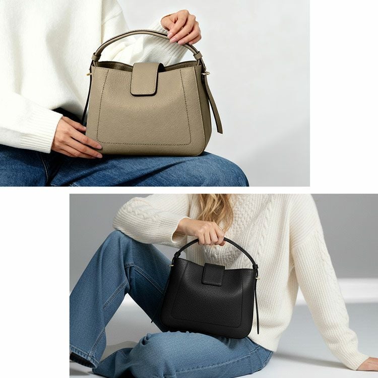 HALEINE本革ハンドバッグワンハンドル2WAYバッグレディース