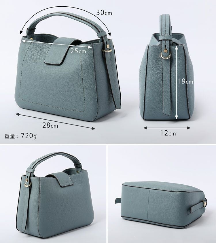 HALEINE本革ハンドバッグワンハンドル2WAYバッグレディース