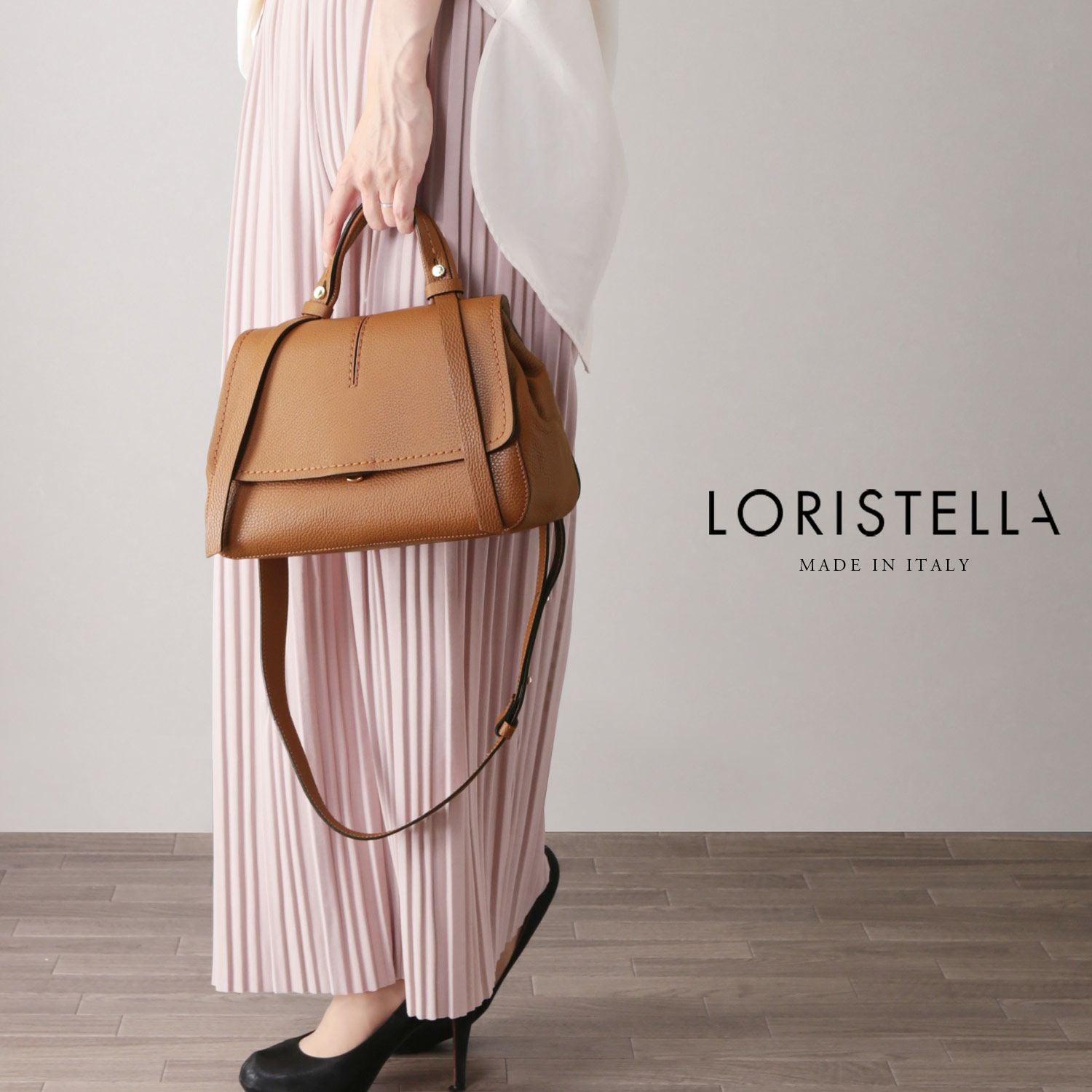 LORISTELLA ロリステッラ 本革 ハンドバッグ レディース 2way