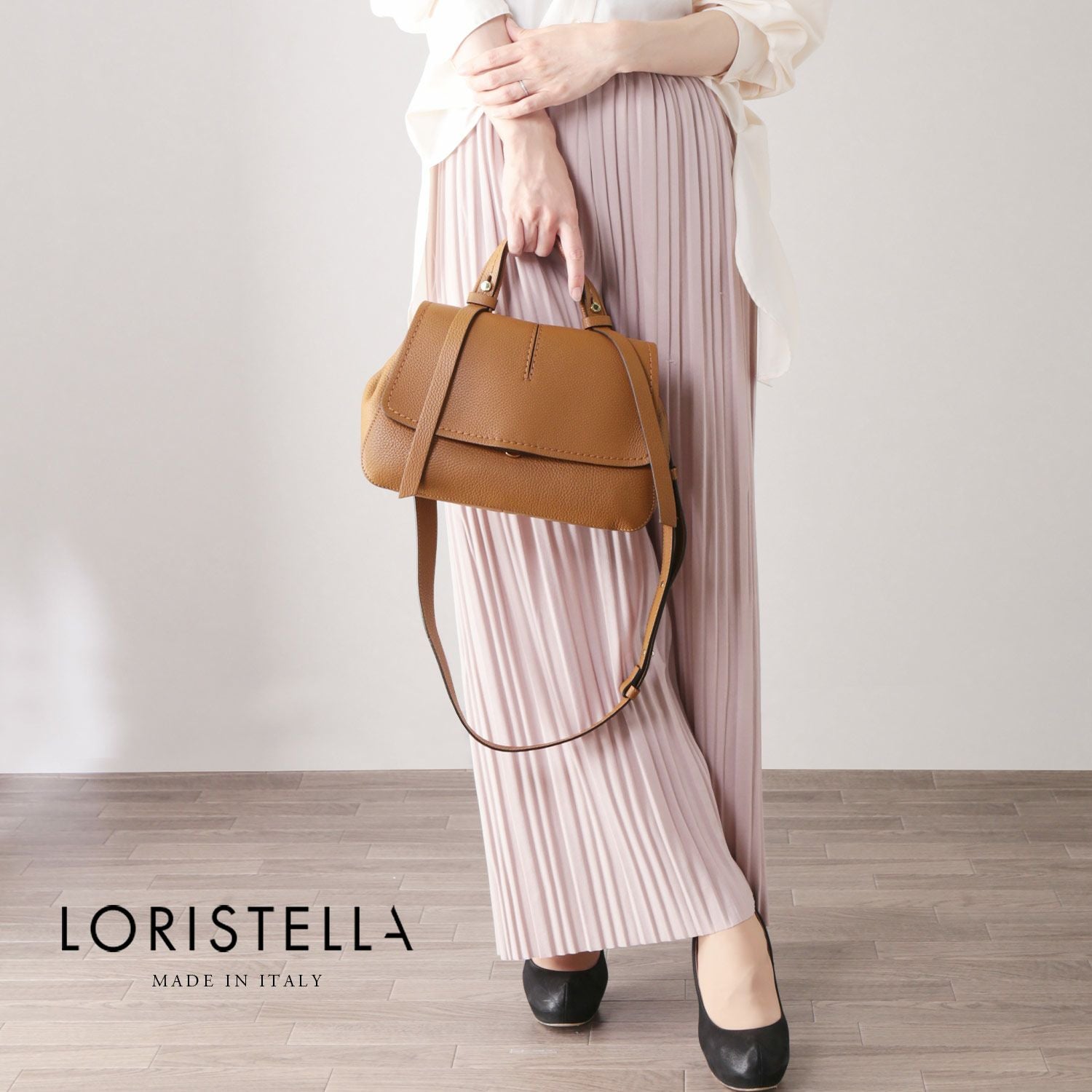 LORISTELLA ロリステッラ 本革 ハンドバッグ レディース 2way