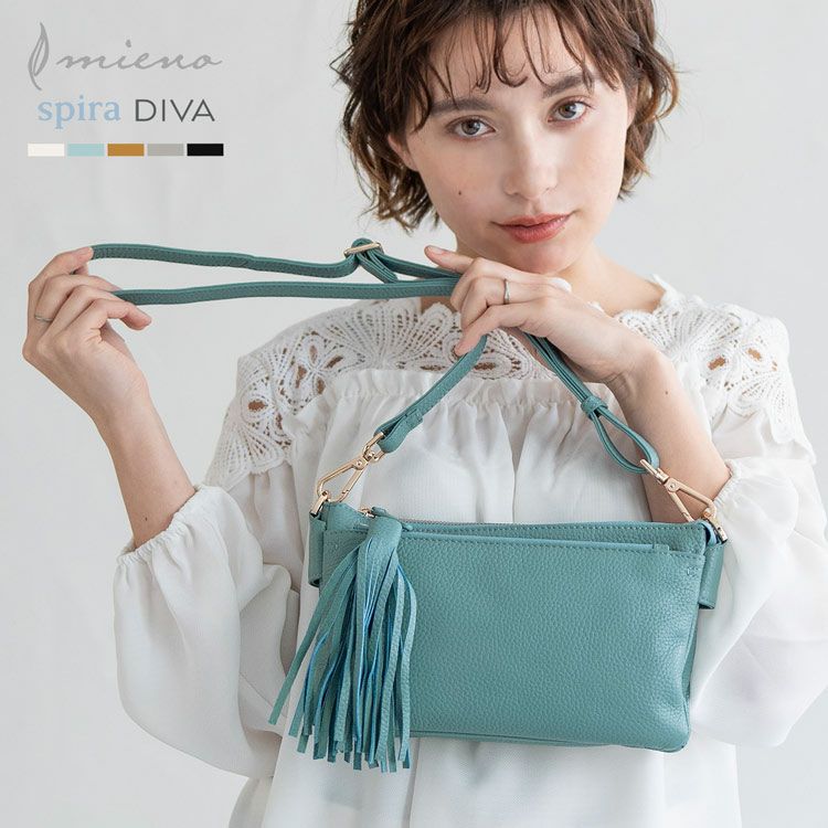 レディース-バッグ-牛革-ポシェット/ミニバッグ｜牛革ミニバッグなら三