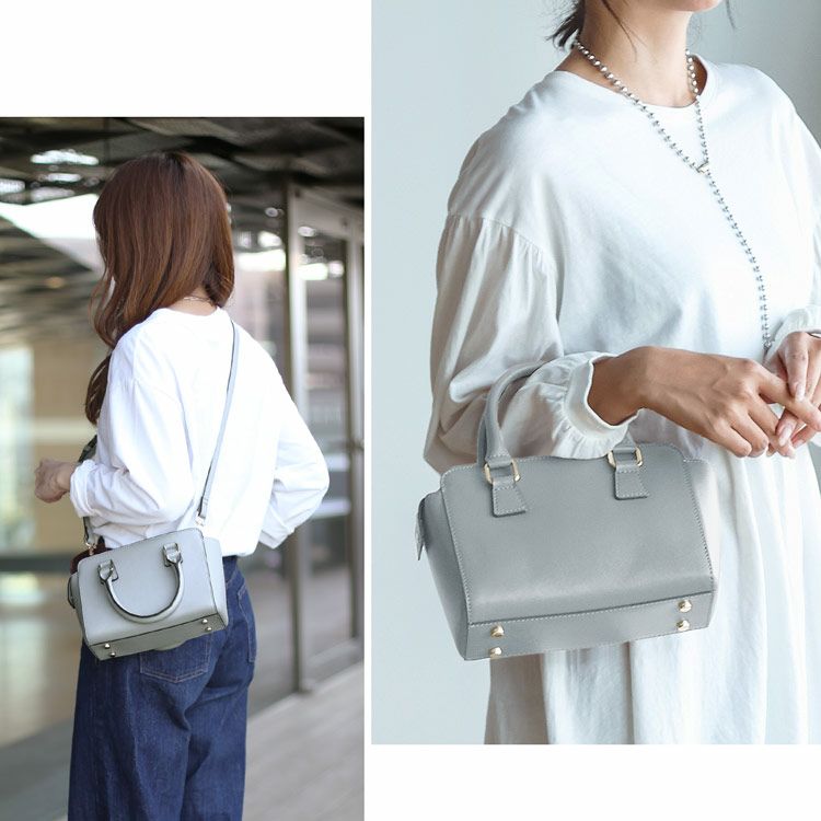 mieno kukka 本革 ミニバッグ ショルダーベルト付き 2WAY レディース