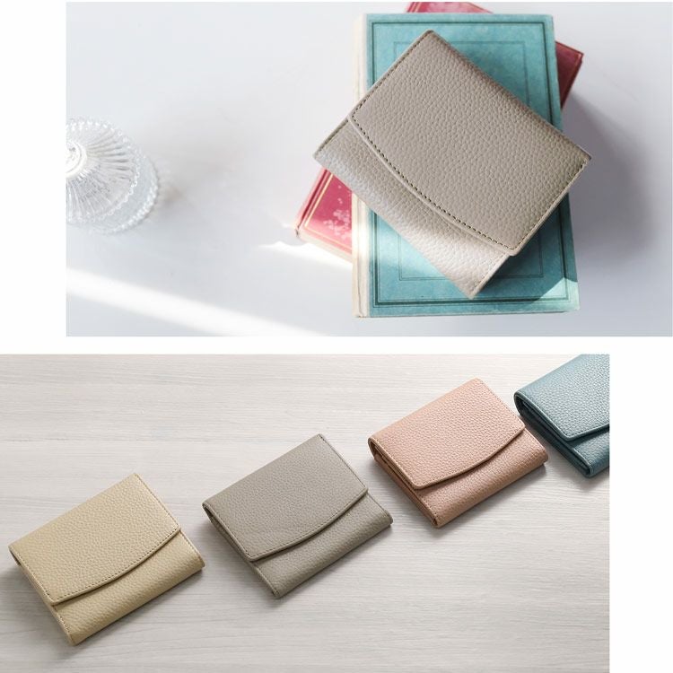 財布 レディース 二つ折り財布 本革 Mia Borsa ミニ 小さい コンパクト