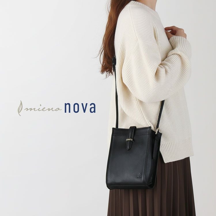 mieno nova ミニショルダーバッグ スクエア 縦型 レディース