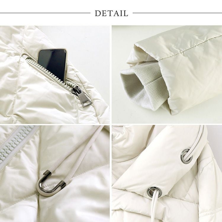 ダウンコートレディースフード付き