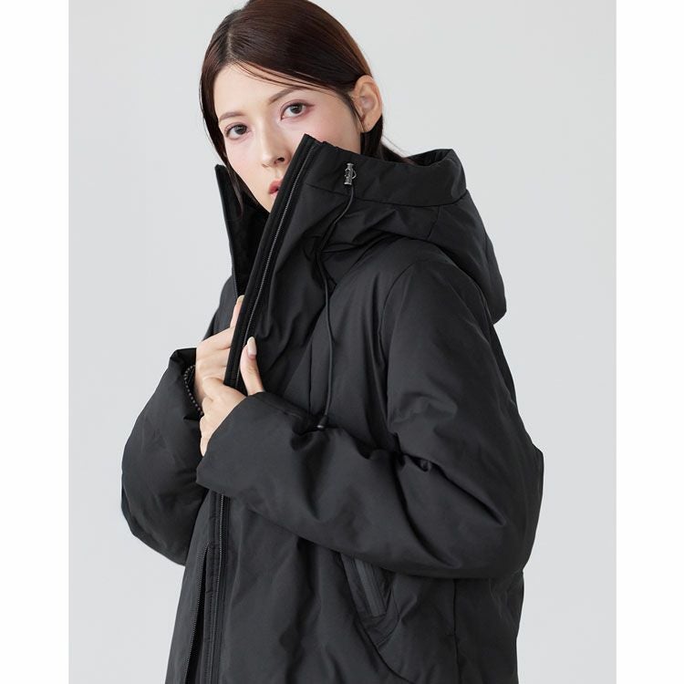 ダウンコート フード付き シームレス ダウン80％ Filomo 5F