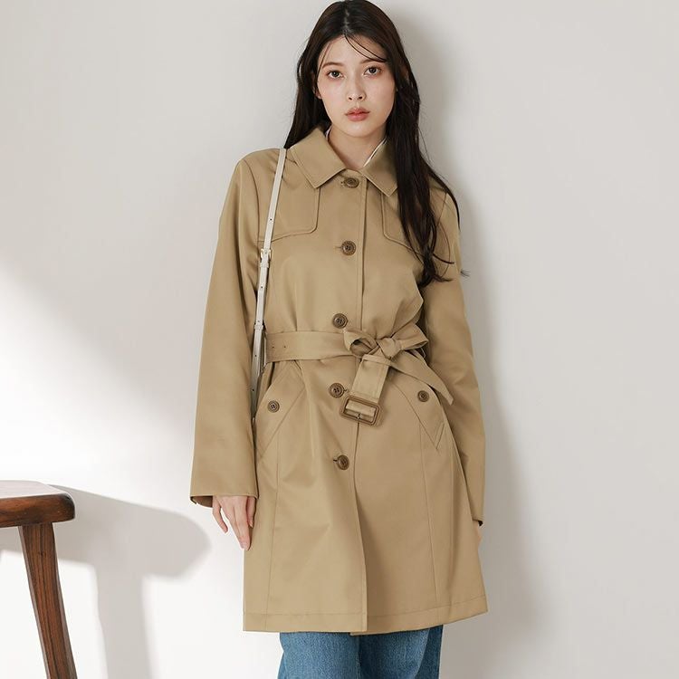 トレンチコート レディース シングル Filomo アウター 弱はっ水 7号/9