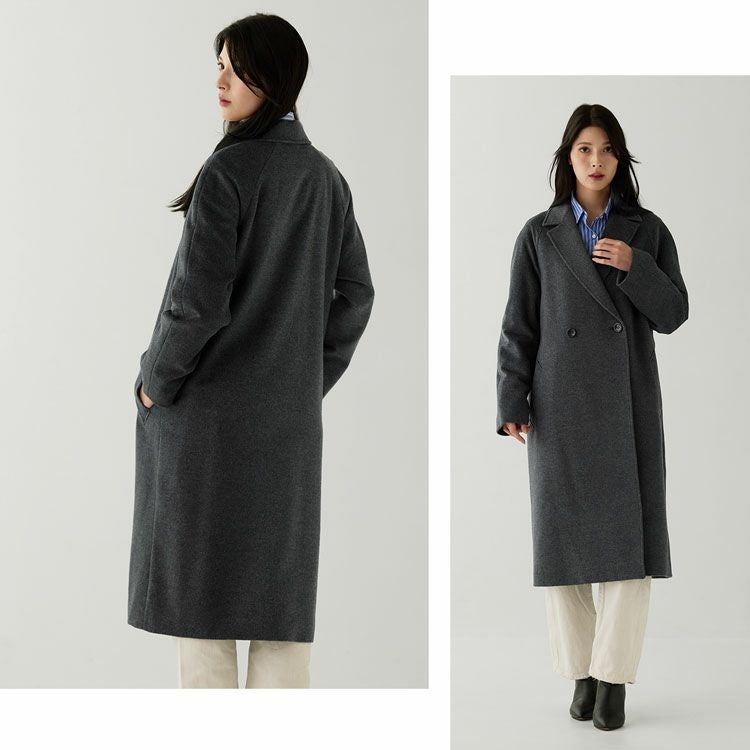 ロング丈でエレガントに着れる、綺麗なシルエット