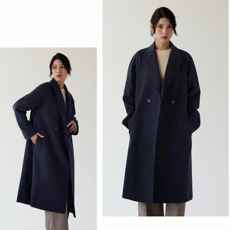 ロング チェスターコート レディース カシミヤ ブレンド ウール 卒業式