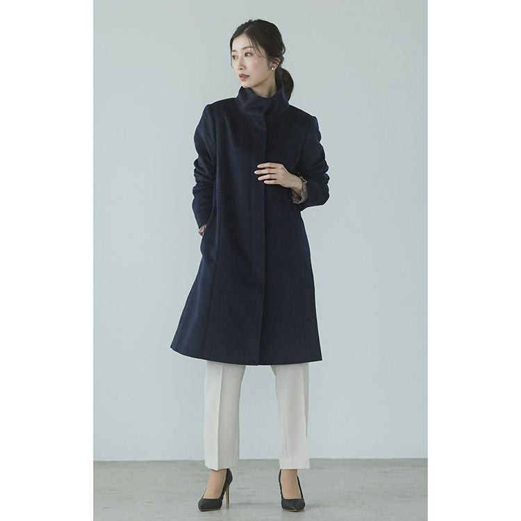 コート カシミヤ 100% レディース スタンドカラー Filomo 卒業式 卒園