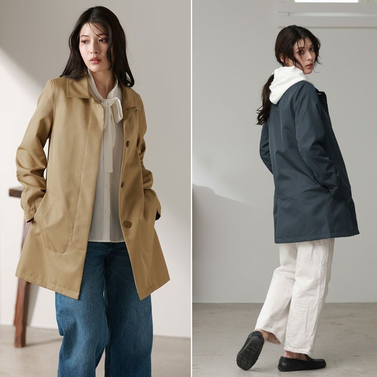 Filomo ステンカラー コート Aライン レディース 弱撥水 卒業式 卒園式