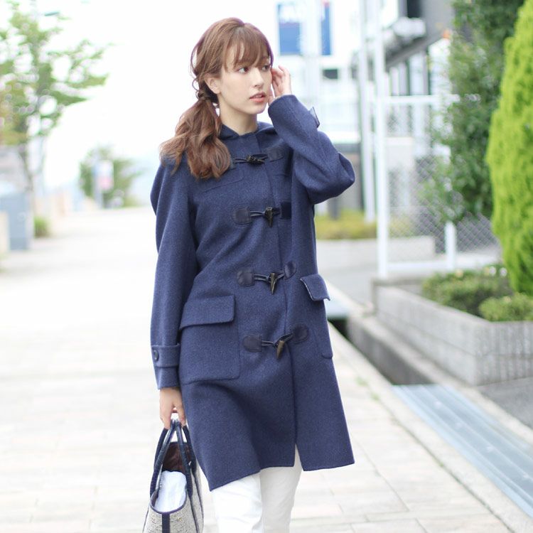 Filomo ダッフル コート レディース カシミヤ ブレンド ウール