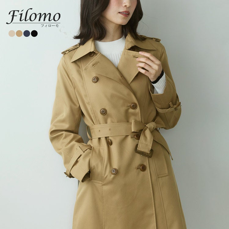 Filomo トレンチコート 春秋冬 弱はっ水 レディース 5F
