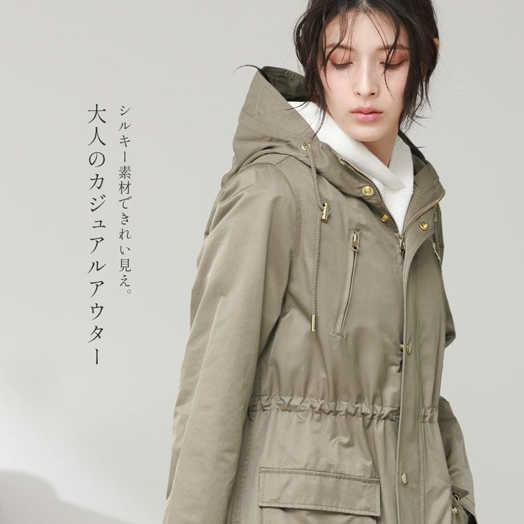 Filomo きれいめ マウンテンパーカー レディース フード付き アウター