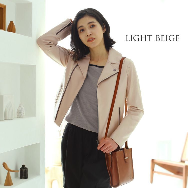 Filomo/フィローモ ラムレザー ライダースジャケット レディース