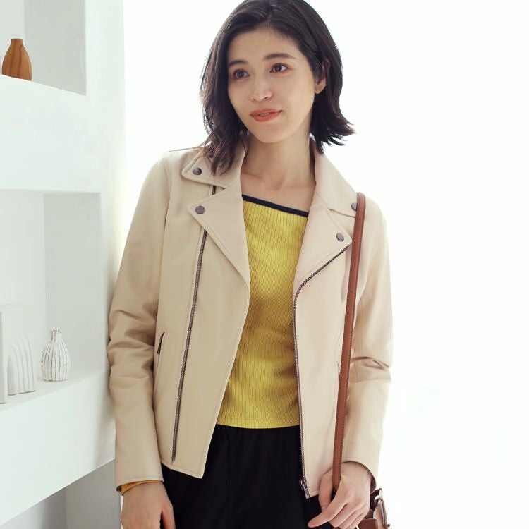 Filomo/フィローモ ラムレザー ライダースジャケット レディース