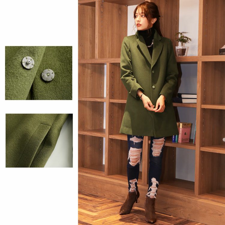 Filomo レディース チェスターコート カシミヤ ブレンド ウール 6F