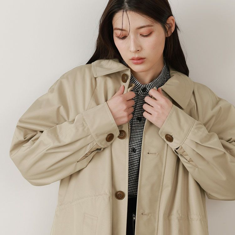 Filomo 中綿 キルティングライナー付き ロングコート ステンカラー