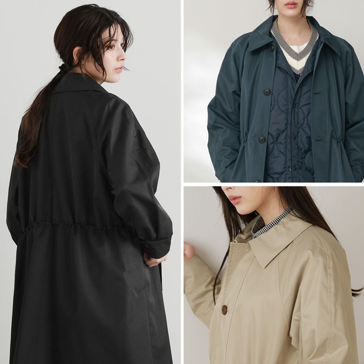 Filomo 中綿 キルティングライナー付き ロングコート ステンカラー