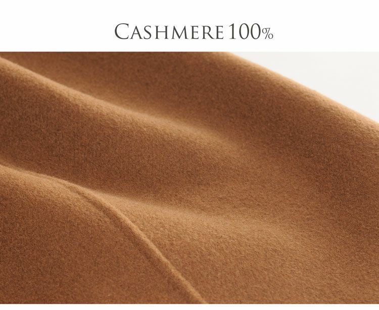 カシミヤ ガウン ロング コート 着丈115cm / カシミヤ100％ ダブル