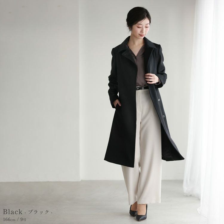 Filomo カシミヤ コート レディース カシミヤ100% テーラード 着丈