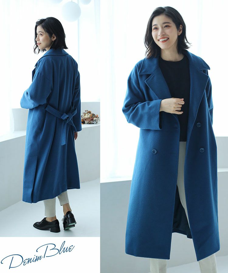 極美品✨️LE CIEL BLUE ロングチェスターコート 参観 面接 38 チェスター コート 春 レディース チェスターコート ロングコート