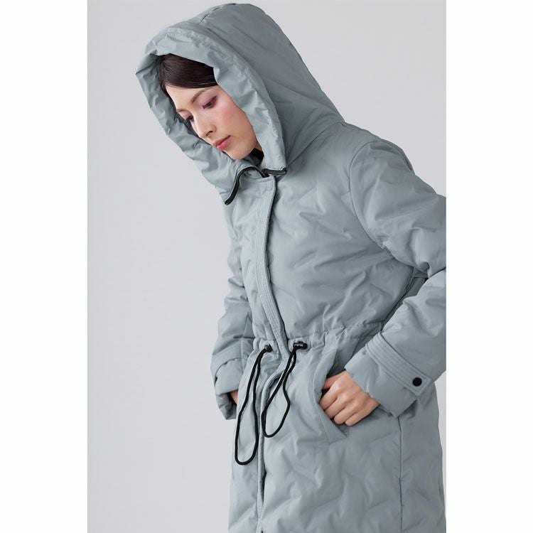 Filomoシームレスダウンコートロングテフロン加工