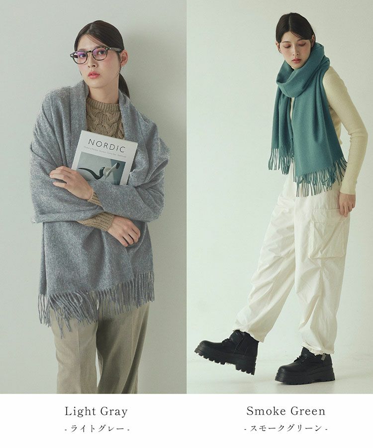 Filomo カシミヤ 大判ストール 100％ レディース 内モンゴル産 厚手7F