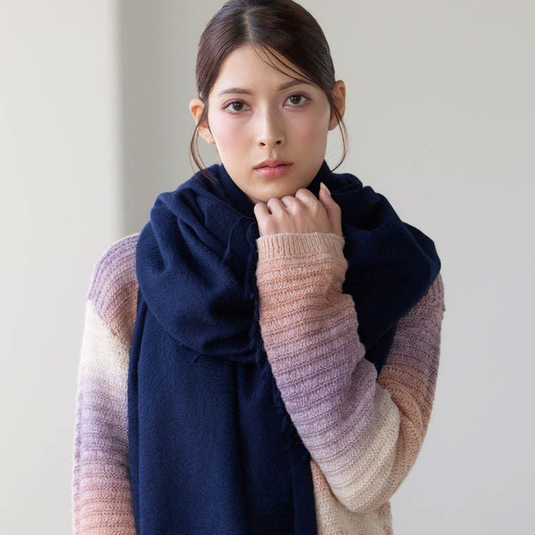 Filomo カシミヤ 大判ストール 100％ レディース 内モンゴル産 厚手7F