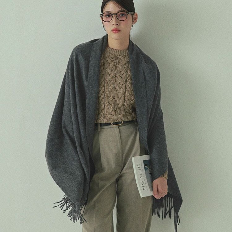 Filomo カシミヤ 大判ストール 100％ レディース 内モンゴル産 厚手7F