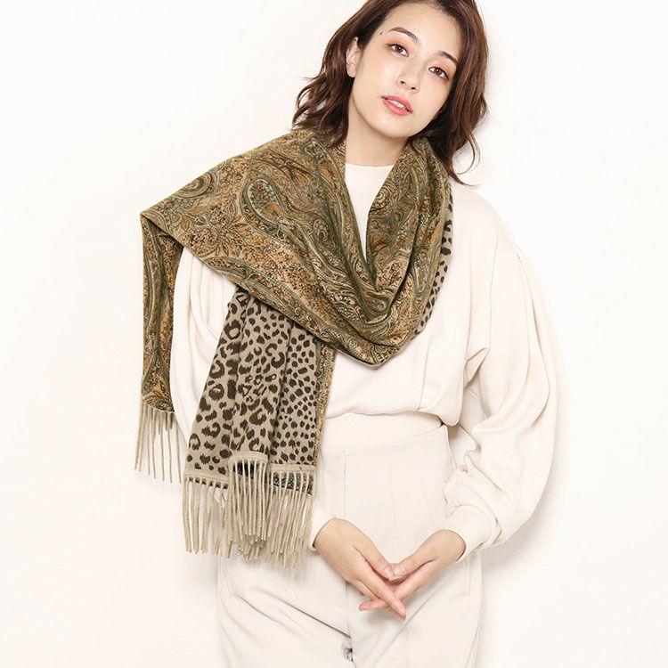 Filomo ストール 大判 レディース カシミヤ 100% ペイズリー柄