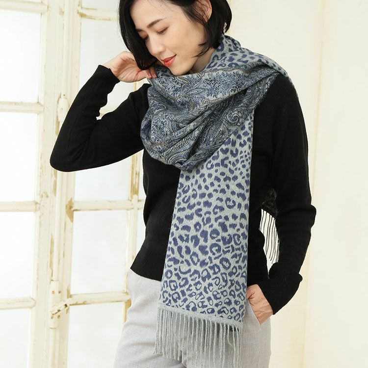 Filomo ストール 大判 レディース カシミヤ 100% ペイズリー柄