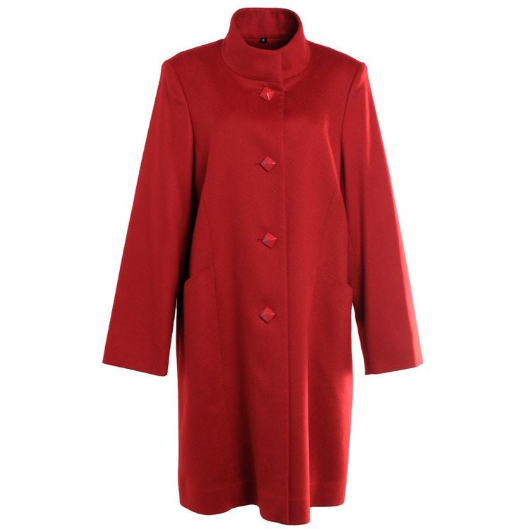 PIACENZA/ピアチェンツァ カシミヤ100％ コート レディース スタンドカラー