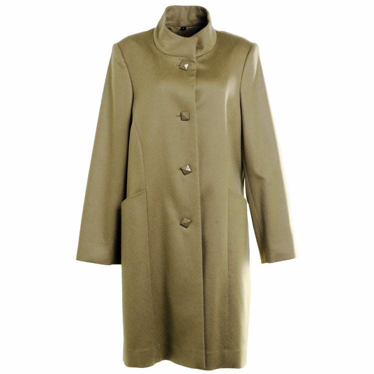 PIACENZA/ピアチェンツァ カシミヤ100％ コート レディース スタンドカラー