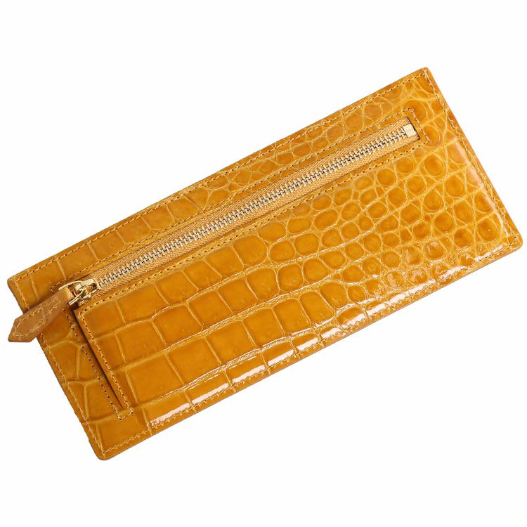 クロコダイル 長財布 レディース ポロサス スモールクロコダイル