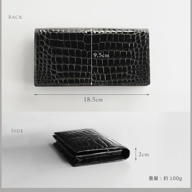 ✨美品✨クロコダイル シャイニング 長財布 無双 ブラウン JRA センター取り クロコダイル 長財布 レディース 無双 シャイニング 加工 センター取り