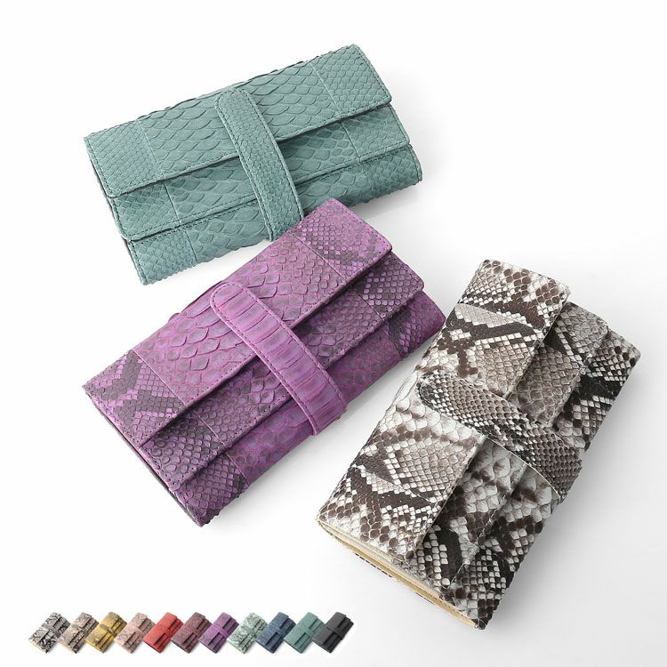 ギャルソン 長財布 レディース ダイヤモンド パイソン