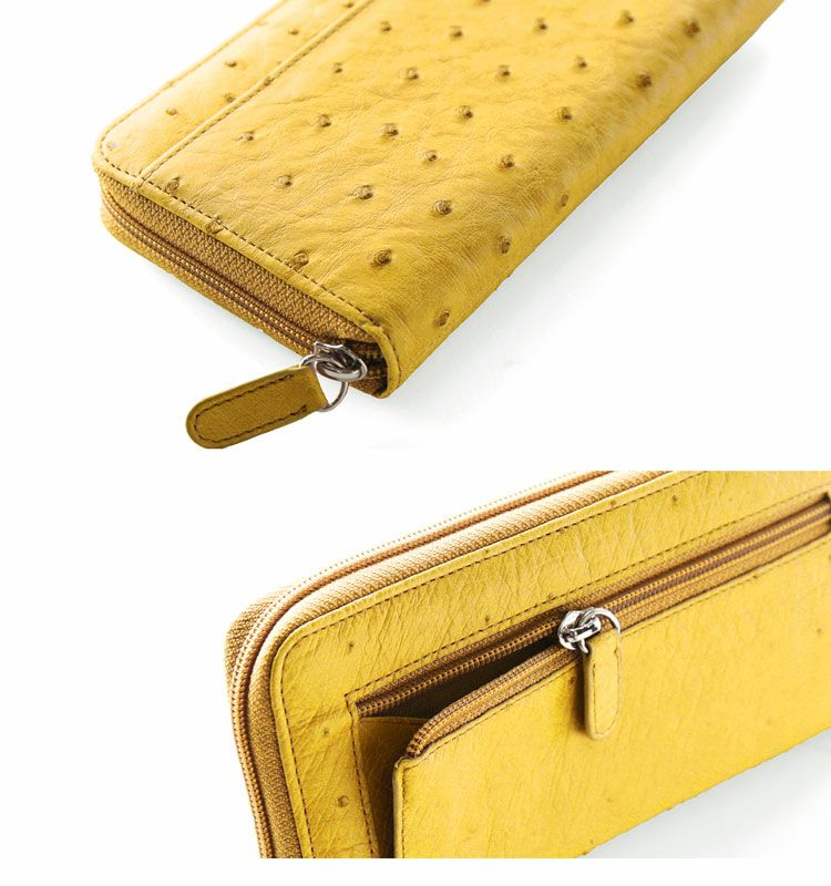 オーストリッチラウンドファスナー長財布(No.3113)