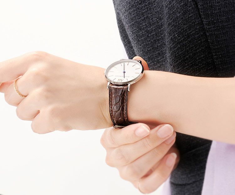 腕時計 付け替え用 ベルト 本革 アリゲーター 鰐皮 20mm【ネコポスで