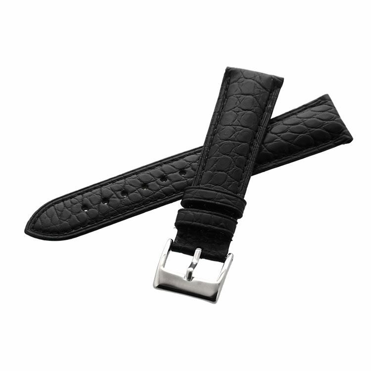 腕時計 付け替え用 ベルト 本革 アリゲーター 鰐皮 20mm【ネコポスで