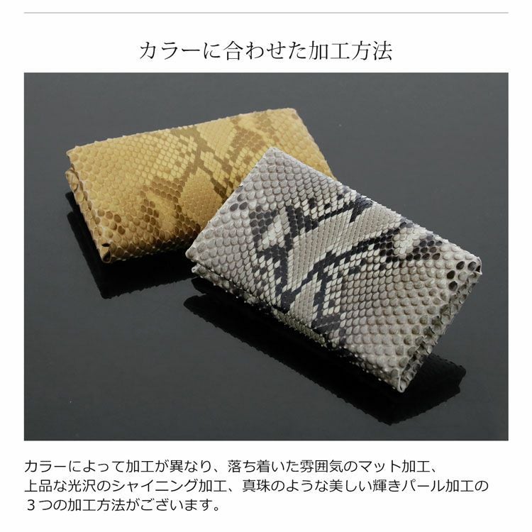 ダイヤモンド パイソン 名刺入れ カードケース【ネコポスで送料無料】 4FA
