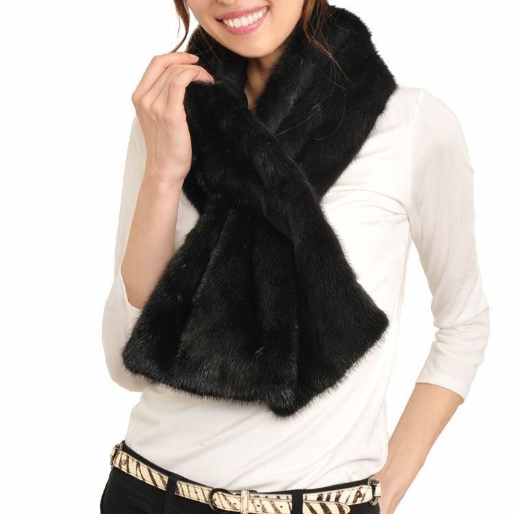 ファー マフラー コペンハーゲン ミンク 大判サイズ 7F