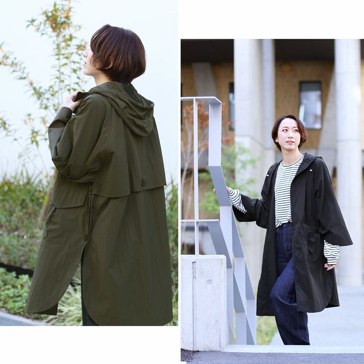 マウンテンパーカー ロング レディース 弱撥水加工 6F (08000280r)